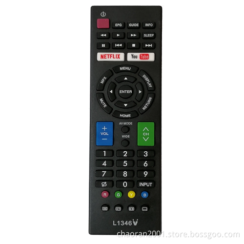 L1346V Remote Replacement Universal TV Remote Control For Sharp LCD LED Smart TV Remote Control With Youtube Netflixe Buttons